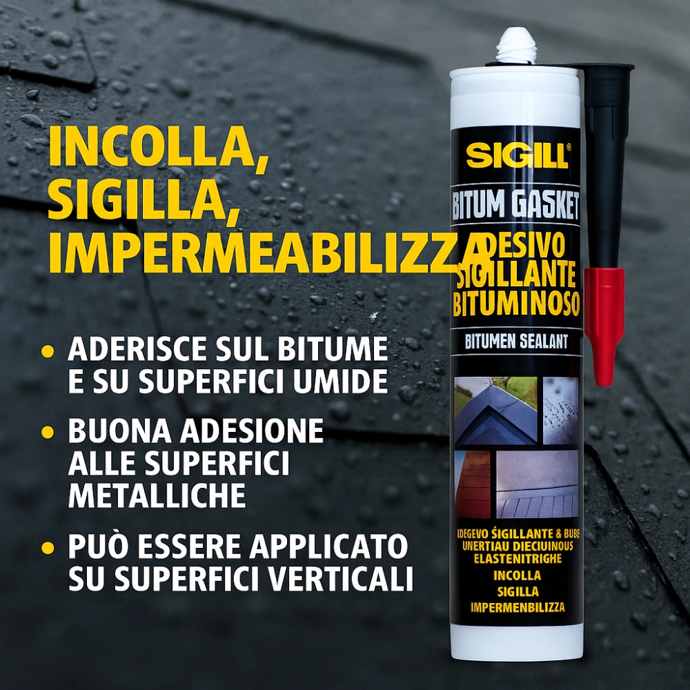 Bitum gasket adesivo sigillante impermeabilizzante 300 ml