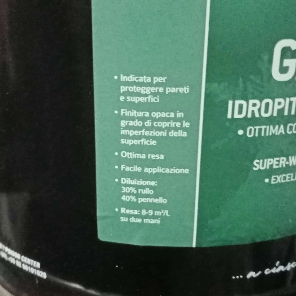 Tixe gardena 14lt idro pittura superlavabile bianca per interni ed esterni alta copertura