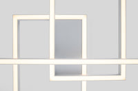 Plafoniera Modern in Metallo e Acrilico Rida Bianco