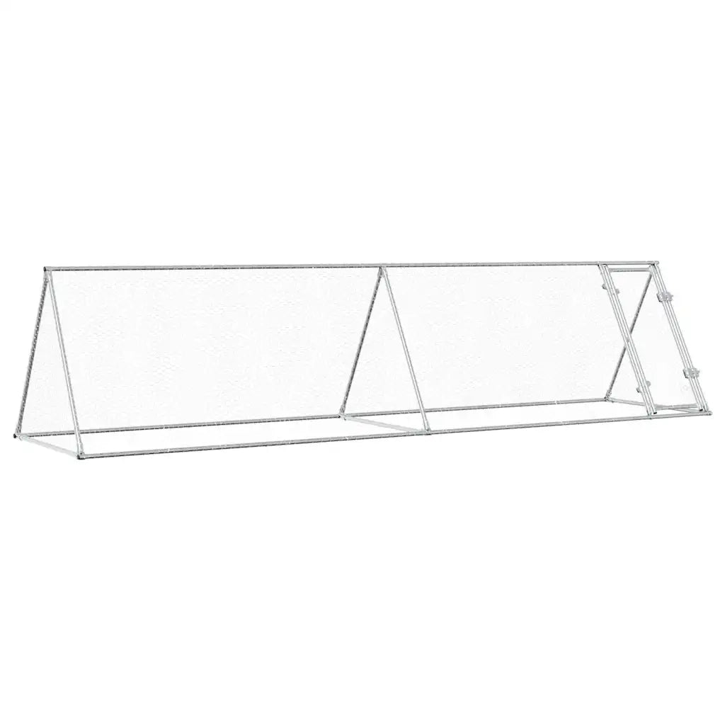 Gabbia per Polli Argento 400x105x91 cm in Acciaio Zincato 172558