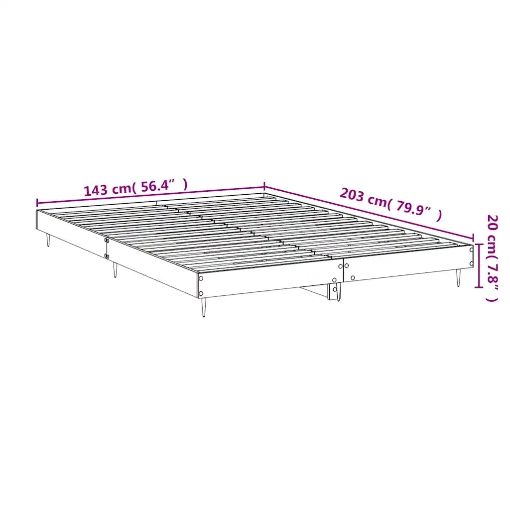 Giroletto Grigio Sonoma 140x200 cm in Legno Multistrato 832251