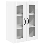 Mobile da cucina moderno e funzionale con vani a ribalta 60 x 31 x 80 cm realizzato in legno composito bianco lucido 02_0054106