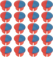 Indicatore di acqua per rubinetteria - 20 pezzi - Rosso e blu - Cucina e Bagno - Lavello - Stile moderno - Adatto per diverse misure - Accessorio di montaggio - Rosso & Blu