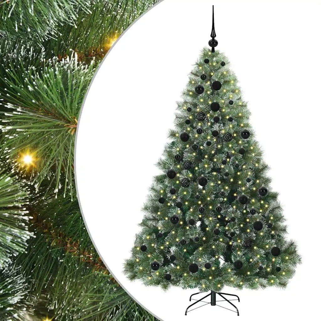Albero di Natale artificiale con 300 LED Verde 180 cm PE e PVC 3397849