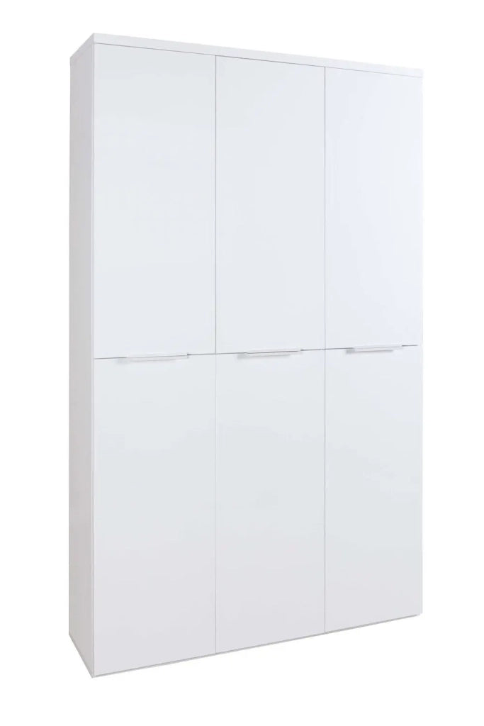 Armadio Mundi 6 ante bianco laccato cm 119,8x35,1x200 h