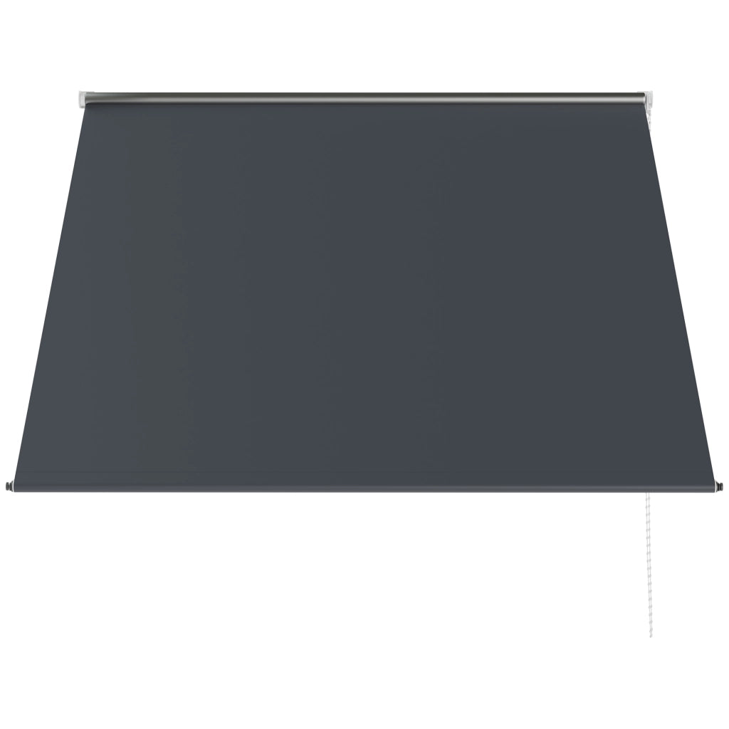 Toldo Retraibile Esterno in Alluminio ¨C zephmum ¨C Grigio Scuro 150x120 cm