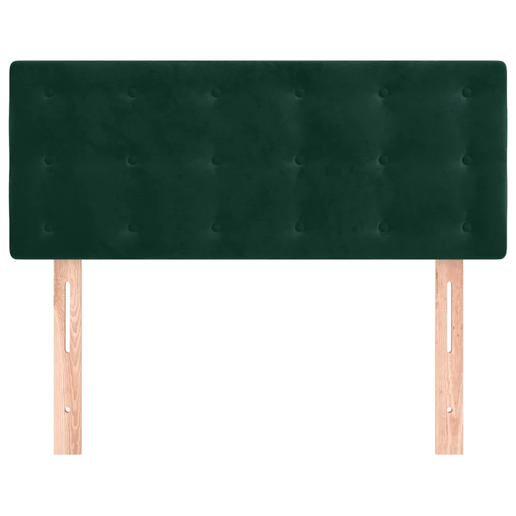 Testiera-Testata-Testiera Decorativa Verde scuro 90x5x78/88 cm in Velluto 173100