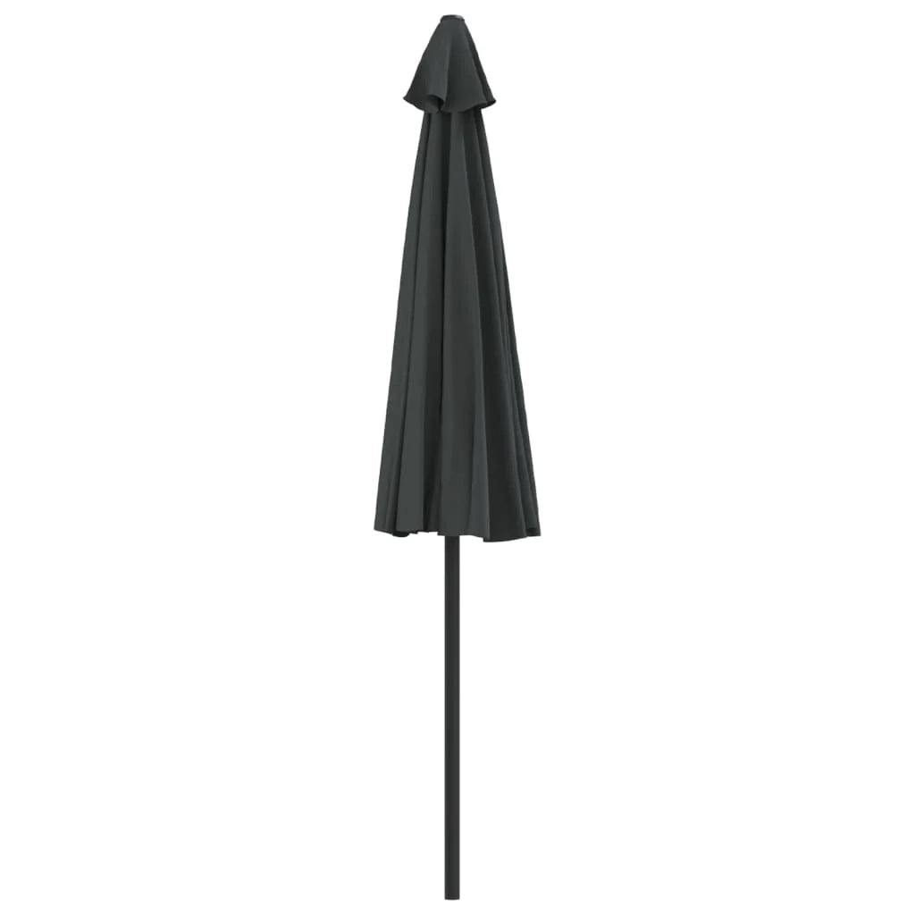Ombrellone da balcone di dimensioni ridotte con palo in alluminio 270 x 135 cm antracite 02_0008310