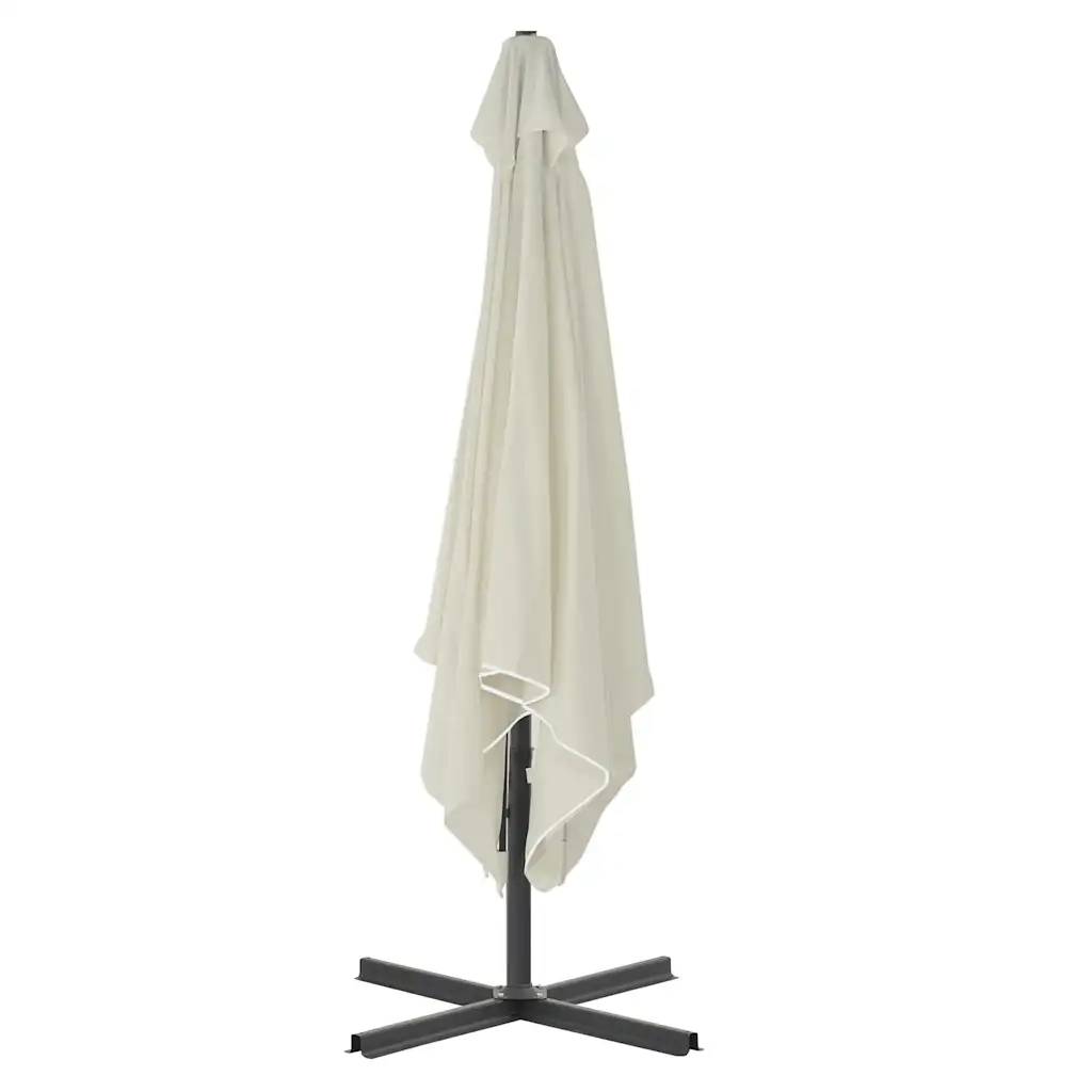 Ombrellone da Esterni con Palo in Acciaio 250x250 cm Sabbia 44882