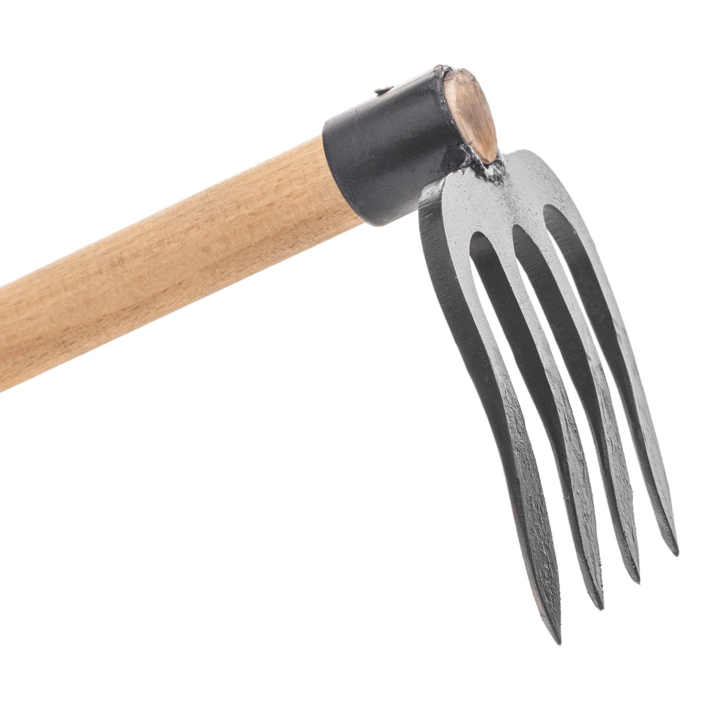 Zappa da giardino forgiata KADAX da 17 cm per diserbo con manico in acciaio di alta qualità