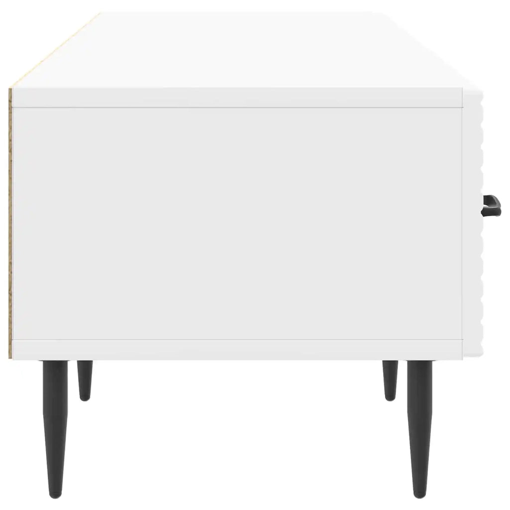 Mobile TV Bianco Lucido 147 x 34,5 x 30 cm Legno ingegnerizzato 894939