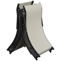 Set 2 Sdraio da Giardino Pieghevoli, Lettino Prendisole in Alluminio e Textilene, 61x165x63cm