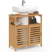 IDMarket - Mobile da bagno BEA in bambù con ante scorrevoli