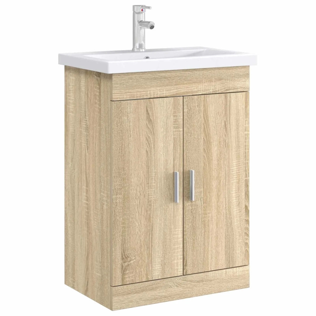 Mobiletto da Bagno Sotto Lavabo Rovere Sonoma
