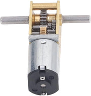 Motore a ingranaggi 27 RPM - Elevato Coppia - Doppia Asse - Puleggie in Metallo - Motore DC Silenzioso - Progetto Duraturo - Motore Riduttore
