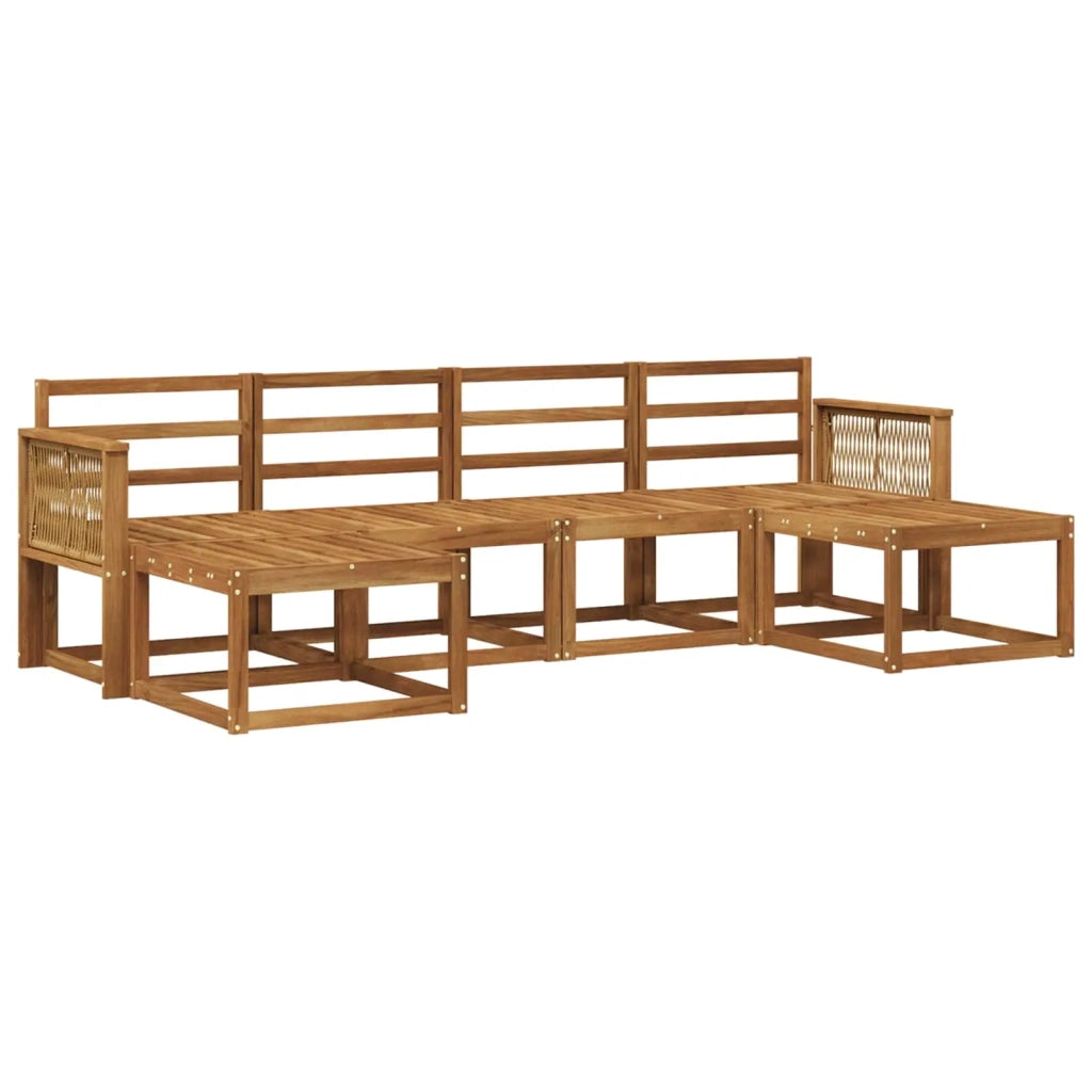 Set di divani da esterno 6 pcs Naturale