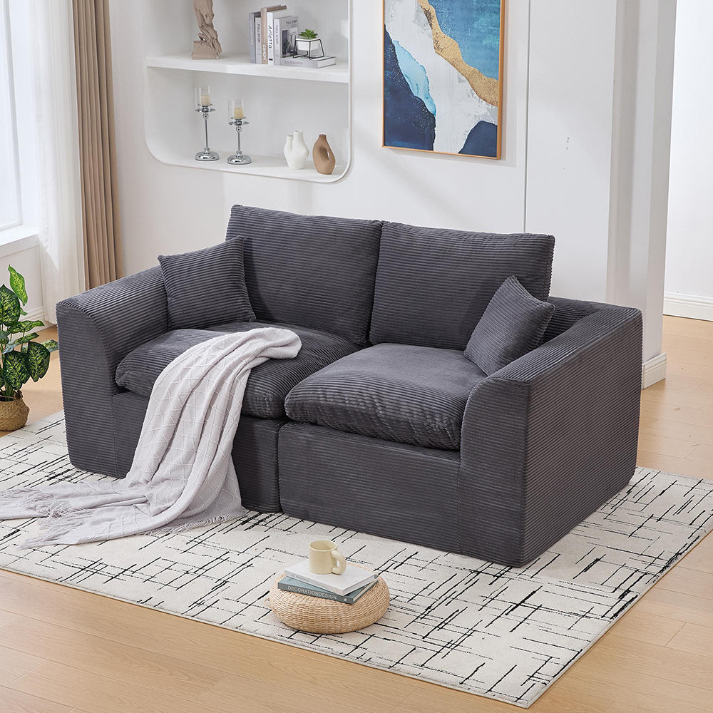 Canap¨¦ due posti in tessuto minimalista moderno - Xylo - Comodo e soffice con cuscini