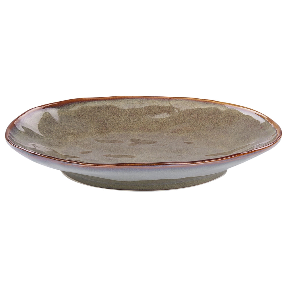 Set di 16 pezzi di gres verde scuro con finitura a smalto reattivo Servizio per 4 persone Struttura in pietra Cucina Sala da pranzo