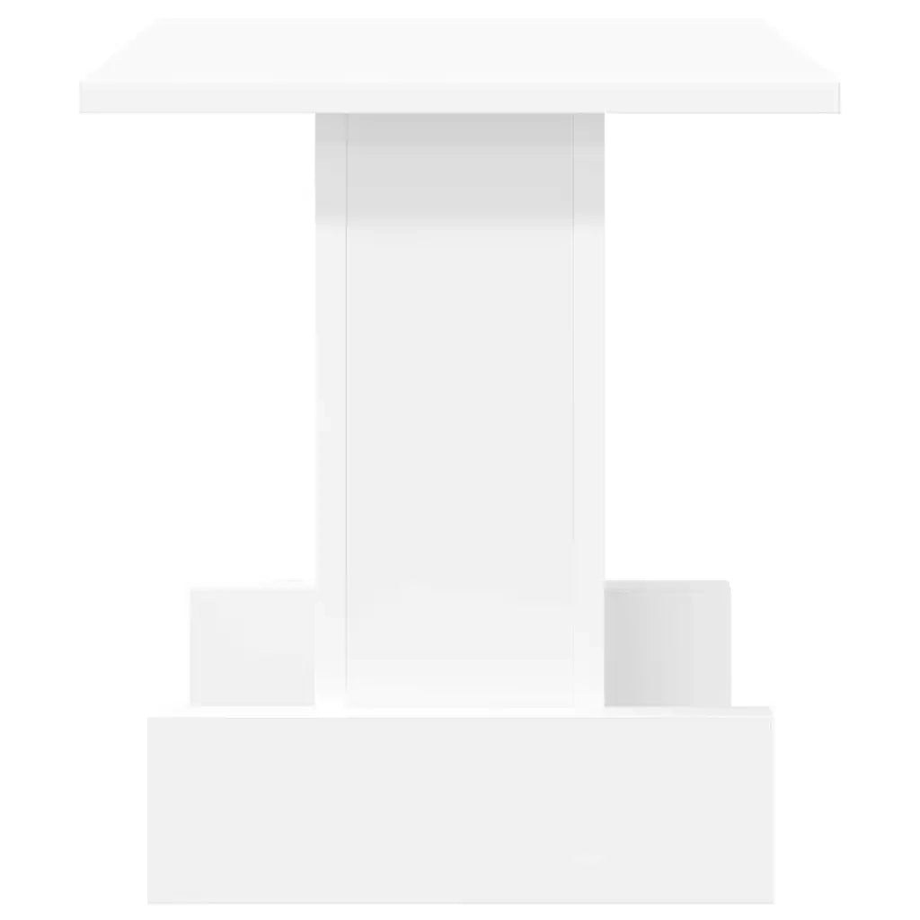 Tavolino | Tavolo laterale Bianco 35,5 x 35 x 40 cm Legno multistrato