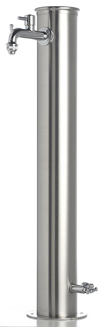 Fontana da Giardino con Doppio Rubinetto Belfer 42/ARRI Acciaio Inox