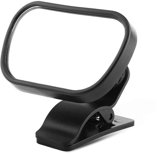 Specchietto per auto universale per sedile posteriore con chiusura a molla e clip.
