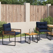 Set di Mobili da Esterno con cuscino 3 pcs Navy 42026934