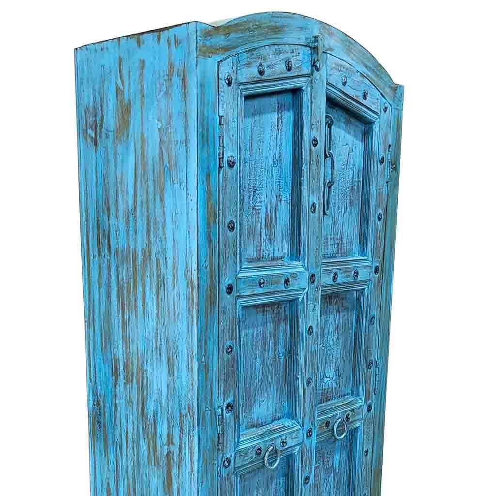 Armadio in legno fatto a mano 90-100x37x170-195h cm