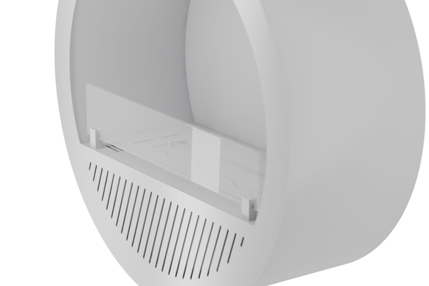 Camino a Bioetanolo da Incasso Ø74x30 cm Incyrcle Slim Inside Bianco