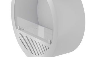 Camino a Bioetanolo da Incasso Ø74x30 cm Incyrcle Slim Inside Bianco