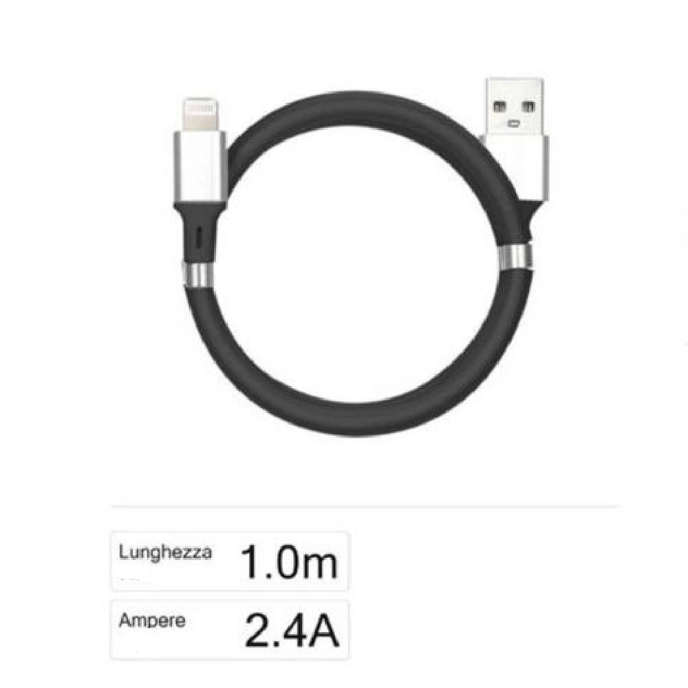 Trade Shop - Cavo Usb Ricarica Trasferimento Dati A Lightning 2.4a 1mt Iphone Ipad F-ip028 -