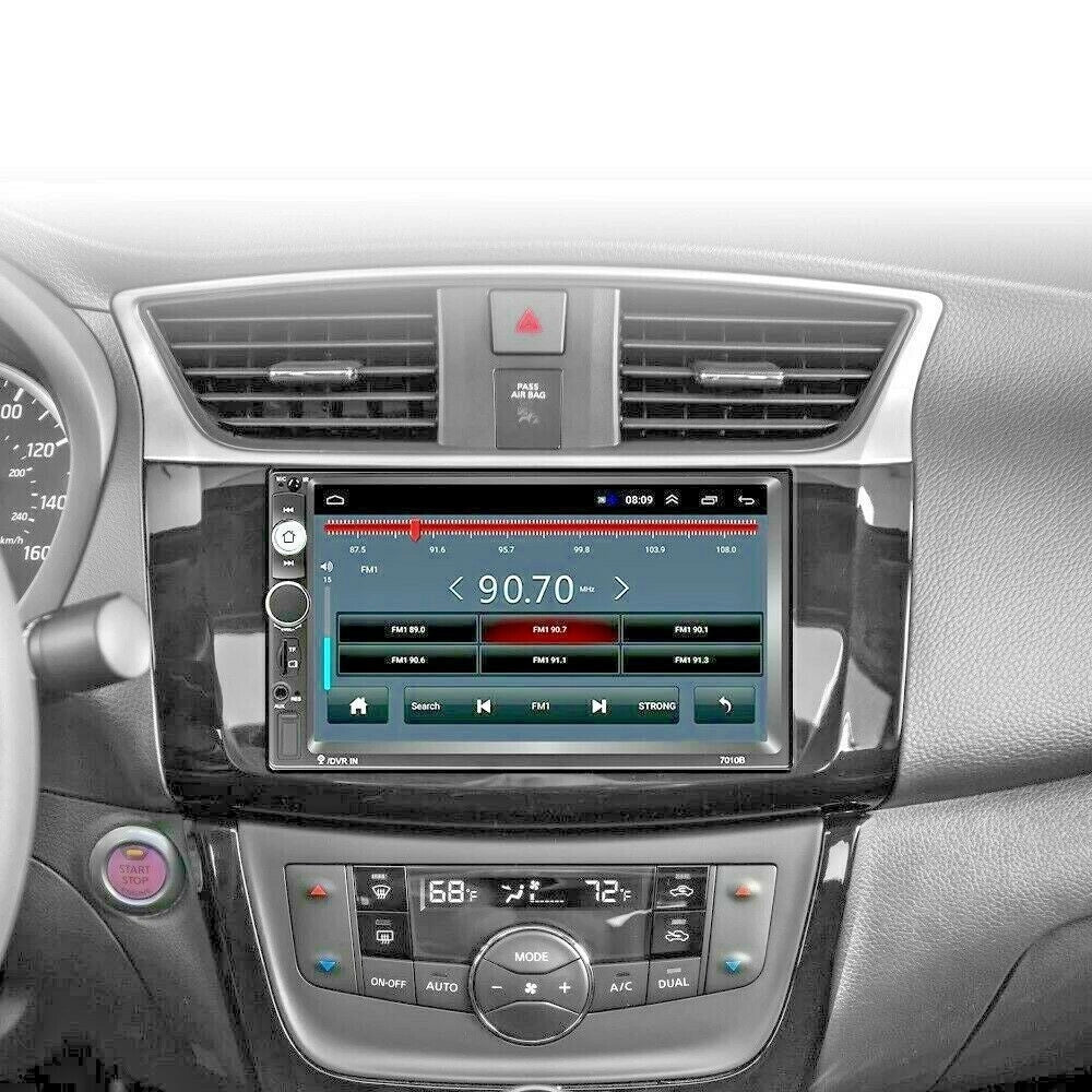 Trade Shop - Autoradio 7" Pollici 2 Din Touch Screen Stereo Bluetooth Aux Usb Fm Tf Ec-7020 -