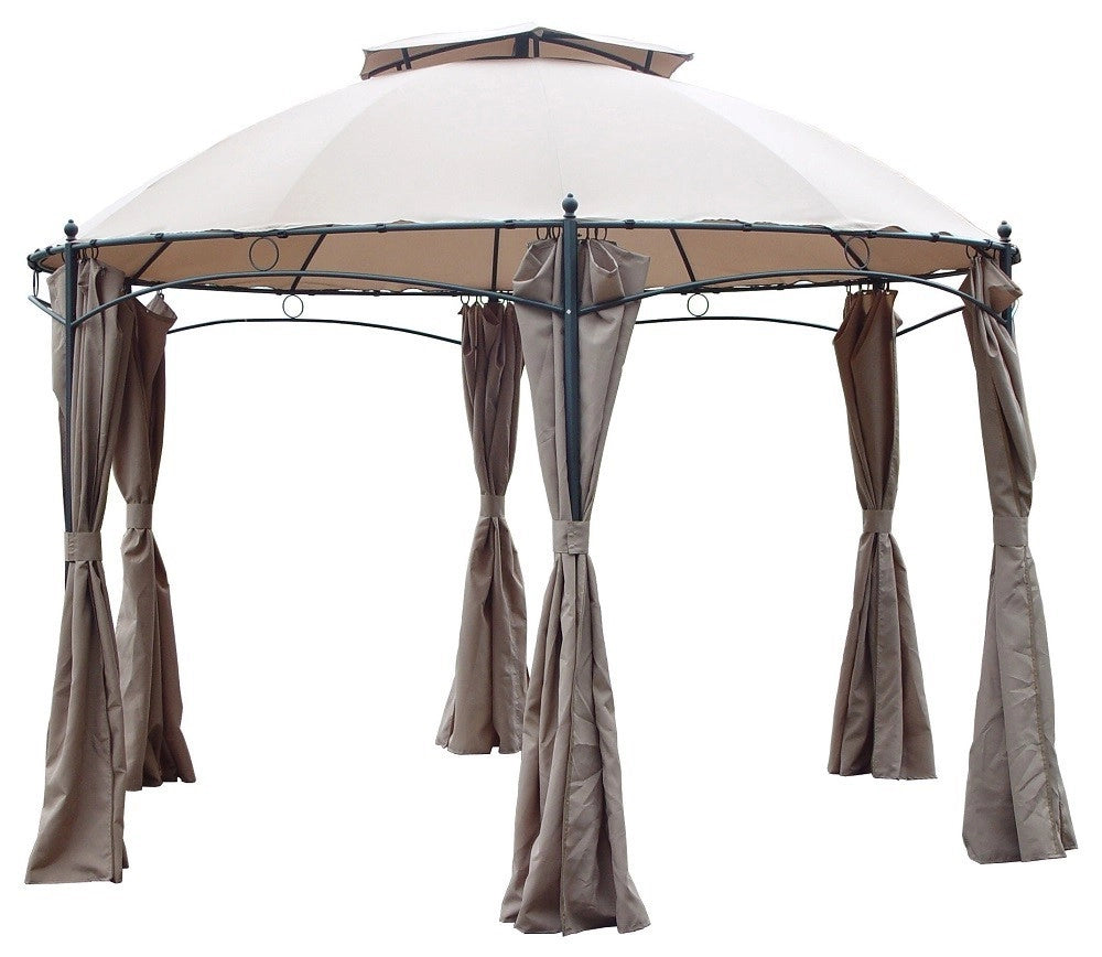 GAZEBO IN ACCIAIO  ESAGONALE GOTIC CASABLANCA CM.350