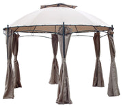 GAZEBO IN ACCIAIO  ESAGONALE GOTIC CASABLANCA CM.350