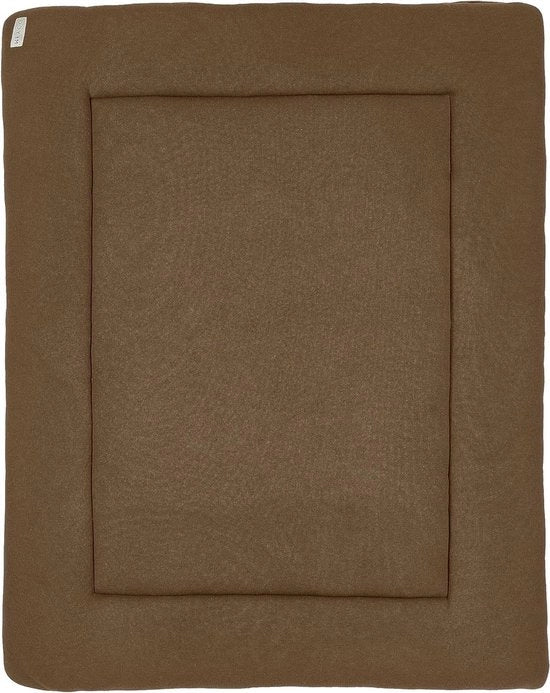 Scatola di tessuto per bambini da cucire - 100% cotone - morbido e sicuro - lavabile - adatto per lavatrice - 77 x 97 cm - cioccolato