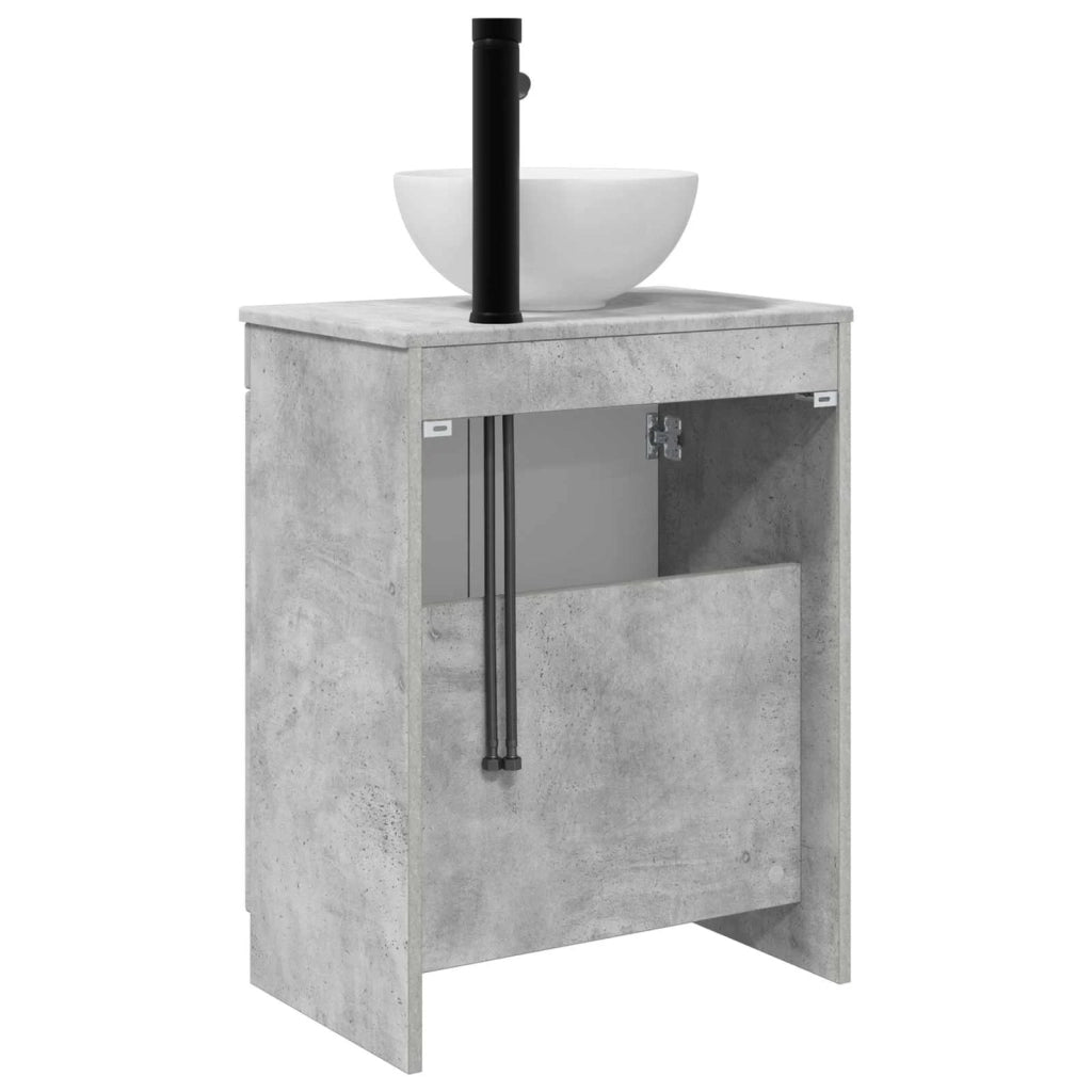 Mobile da bagno con lavabo Grigio Cemento 54 x 35 x 83 cm