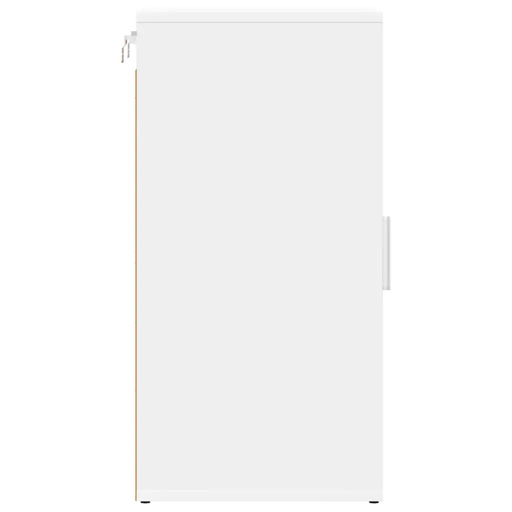Scarpiere 2 pz-Set di 2 Scaffale per scarpe Bianche 32x35x70 cm in Legno Multistrato