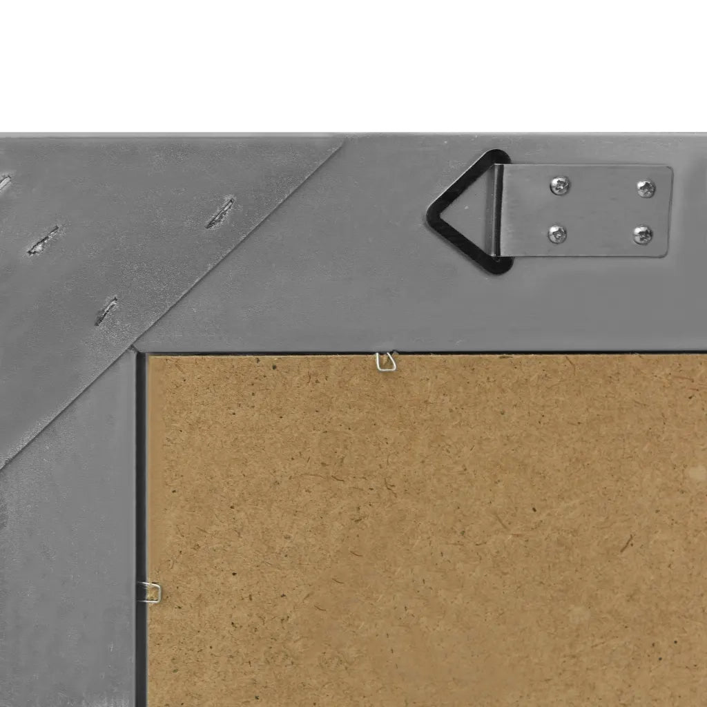 Specchio da Parete Stile Barocco 50x50 cm Nero 320315