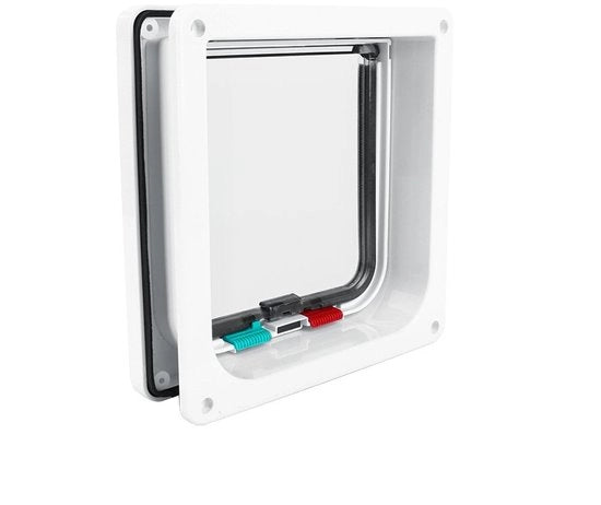 Porta gatto compatta - Porta gatto scorrevole per porte interne - Leggero - Facile da installare - Spazievolutiva - Design classico