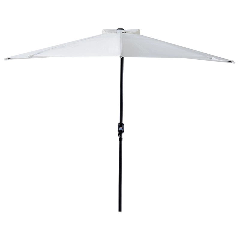 OMBRELLONE SEMICIRCOLARE IMPERMEABILE 269 X 138 X 236 CM BIANCO