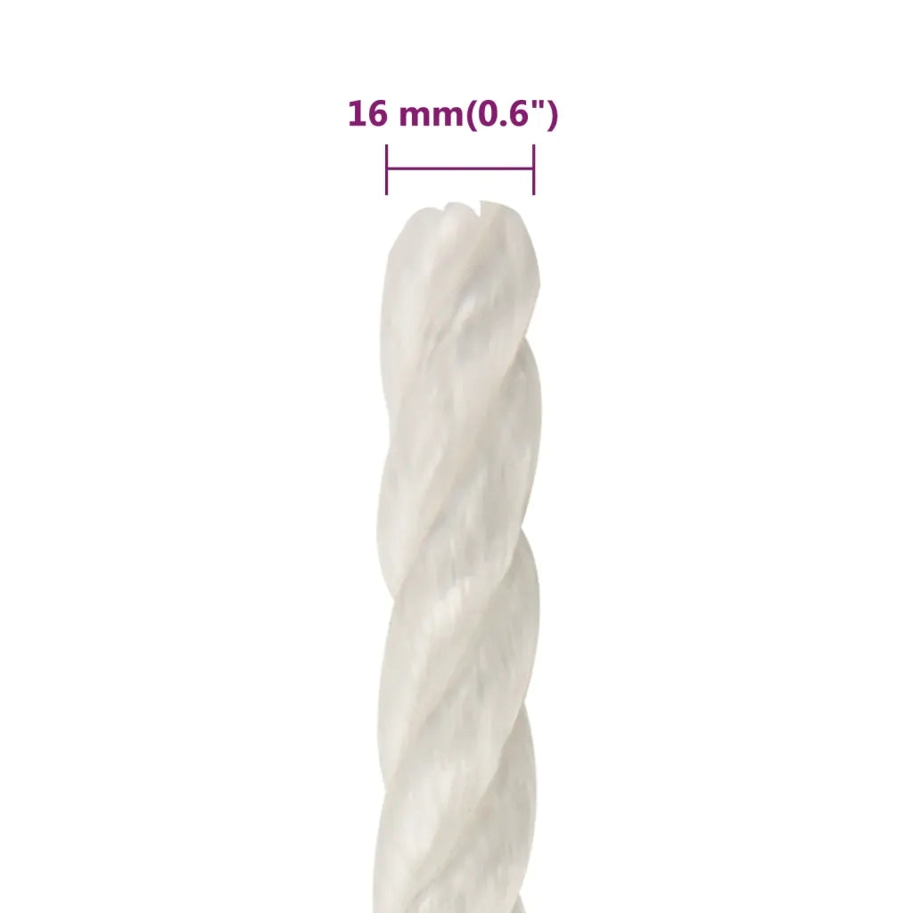 Corda da Lavoro Bianca 16 mm 25 m in Polipropilene 153064