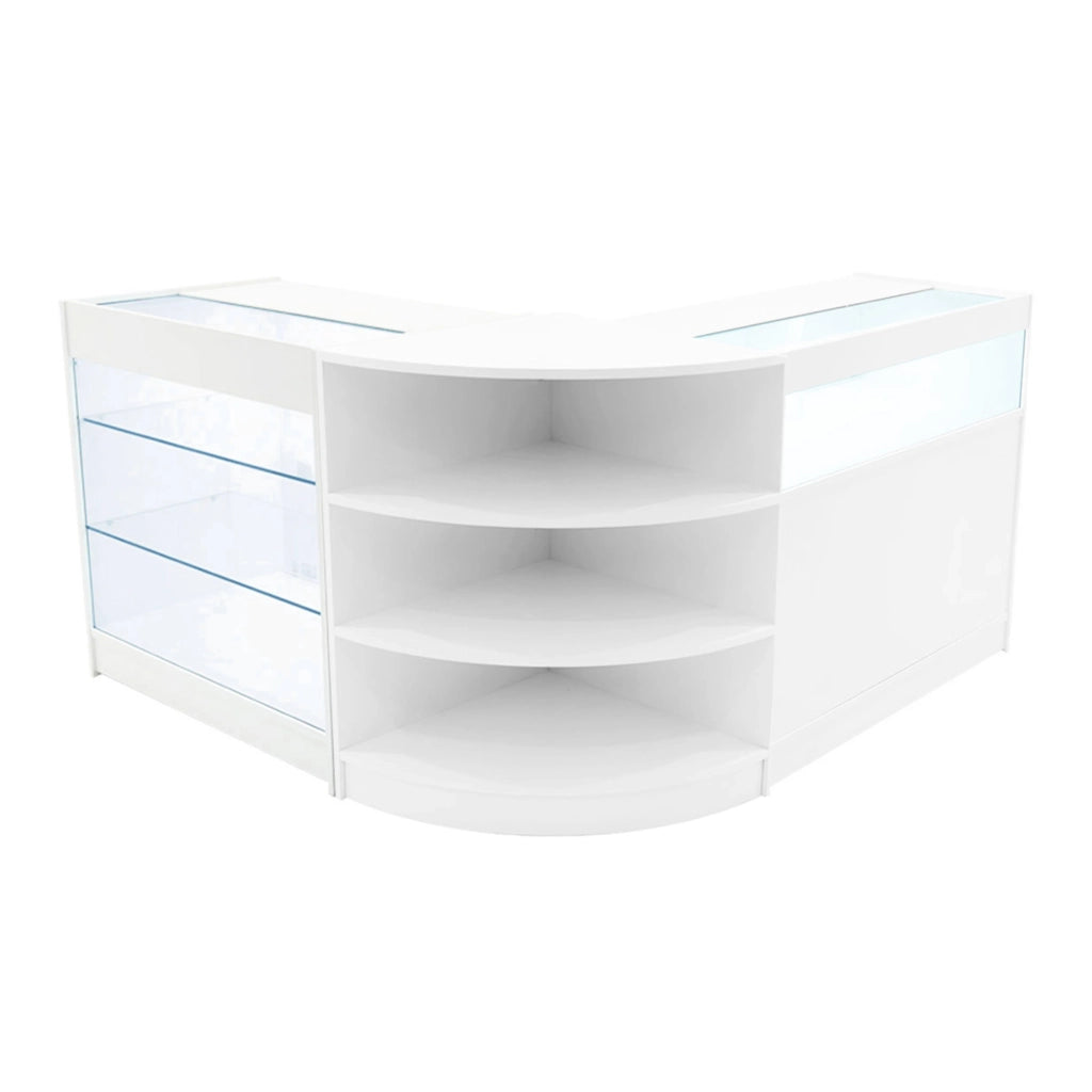 Set Banconi LED Bianco Demeter K900 B900 LM60 Vetrina Negozio con Serratura