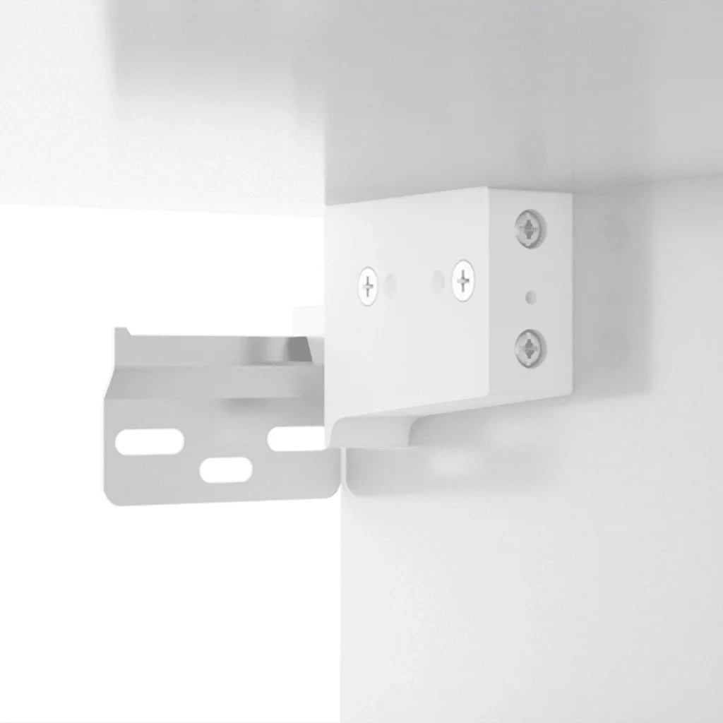 Mobili Parete 2 pz Bianco Lucido 80x36,5x35cm Legno Multistrato 3115656