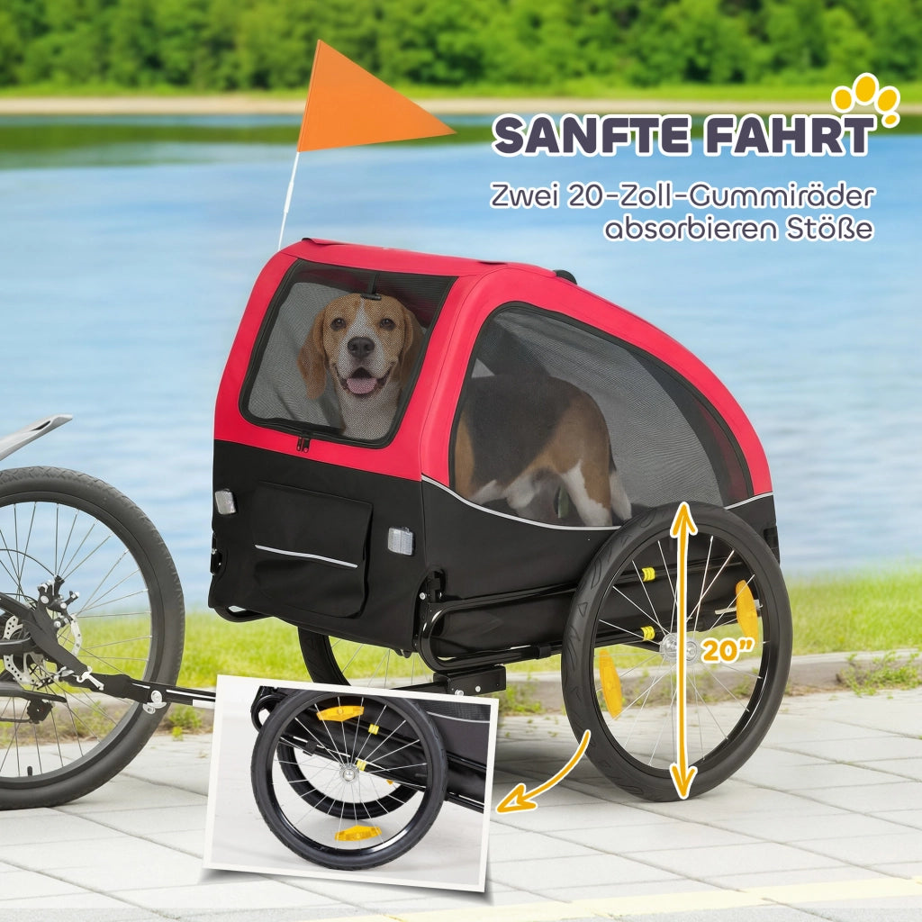 Trasportino per Cani Faltabile ¨C zephmum ¨C Rosso 138x70x89 cm