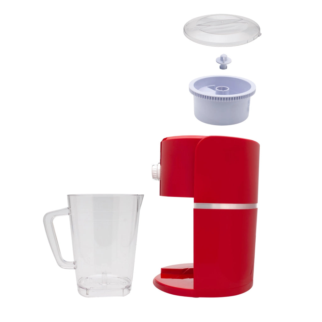 Macchina per granite e tritaghiaccio elettrico, 2 livelli ghiaccio fine o grosso, caraffa 1,1L lame inox 30W per bevande fredde - Sogo