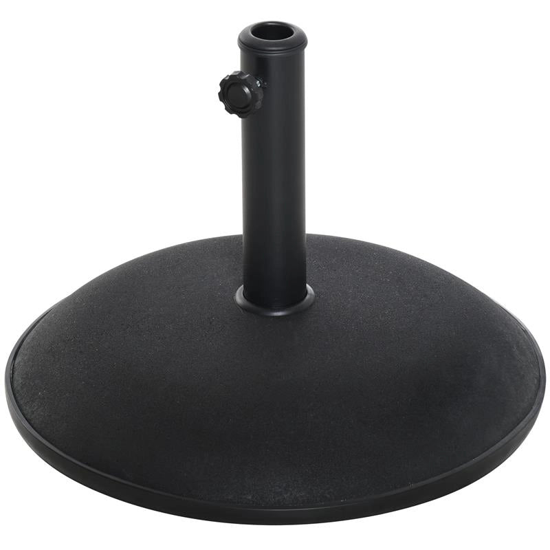 BASE PER OMBRELLONE DA GIARDINO IN CEMENTO PER OMBRELLONI CON PALO DI 35MM, 38MM, 48MM, NERO 50X37CM