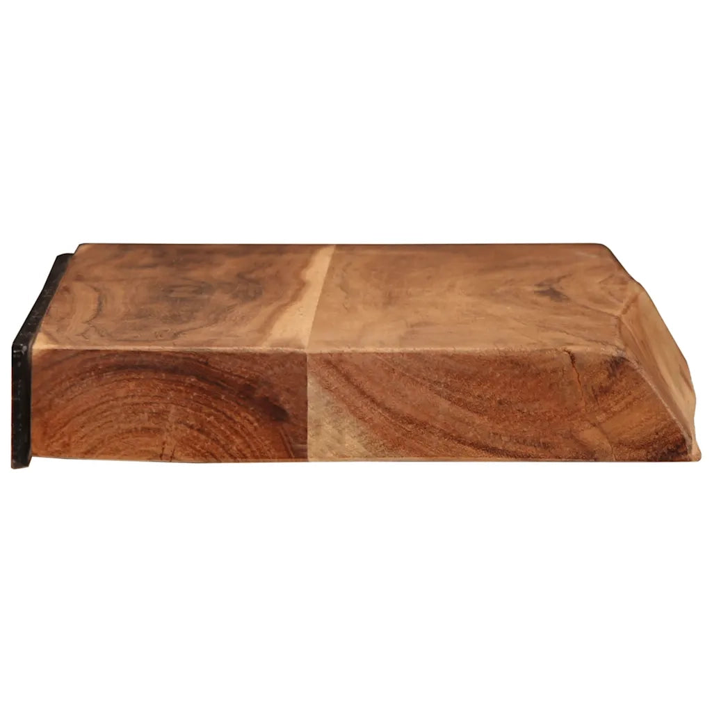 Mensole da Parete 2 pz 60x20x3,5 cm in Legno Massello di Acacia 373625