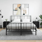 Comodini 2 pz-Set di 2 Tavolino da notte Neri 40x40x50 cm in Legno Multistrato 318324