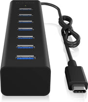 Hub USB con alimentazione - Hub USB - Hub USB alimentato - Divisore USB - Più porte USB - Caricamento e trasferimento dati - Laptop e PC - Lavoro da casa - Ufficio - Accessori - Universale