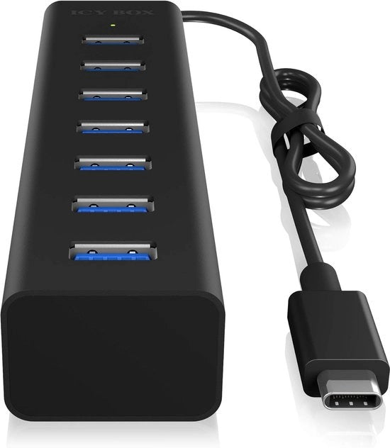 Hub USB con alimentazione - Hub USB - Hub USB alimentato - Divisore USB - Più porte USB - Caricamento e trasferimento dati - Laptop e PC - Lavoro da casa - Ufficio - Accessori - Universale