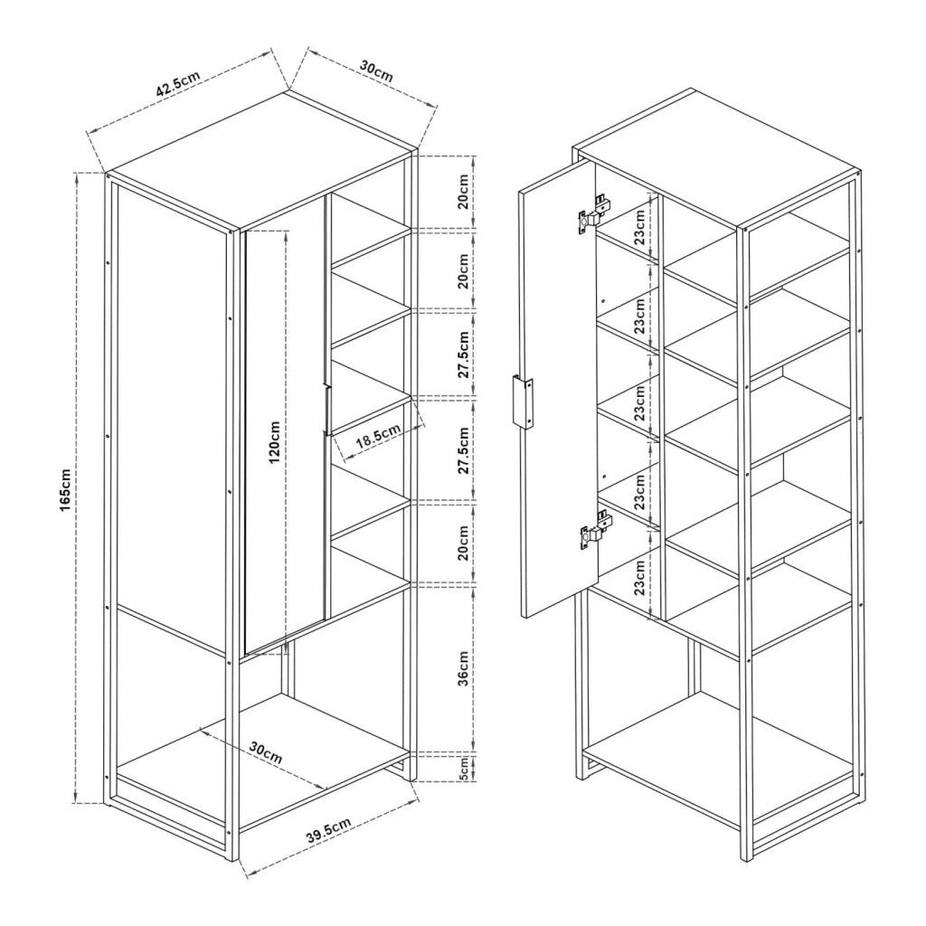 Set di mobili da bagno marrone da 4 pezzi 03_0009423